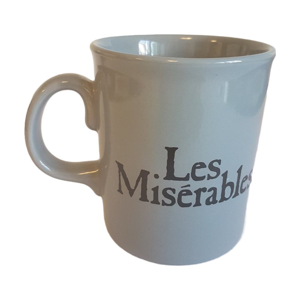 Vintage 1986 Les Miserables Mug Teacup Musical Les Mis Les Miz Souvenir Mug Grey - Picture 10 of 11